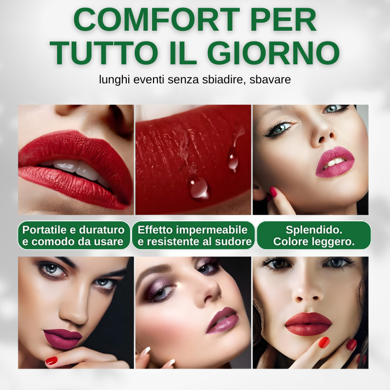 Set di 6 rossetti liquidi opachi