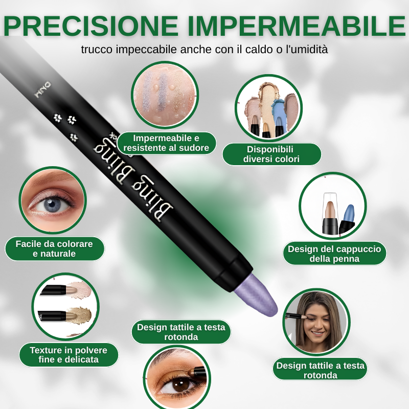 Matita eyeliner glitterata, matita ombretto impermeabile