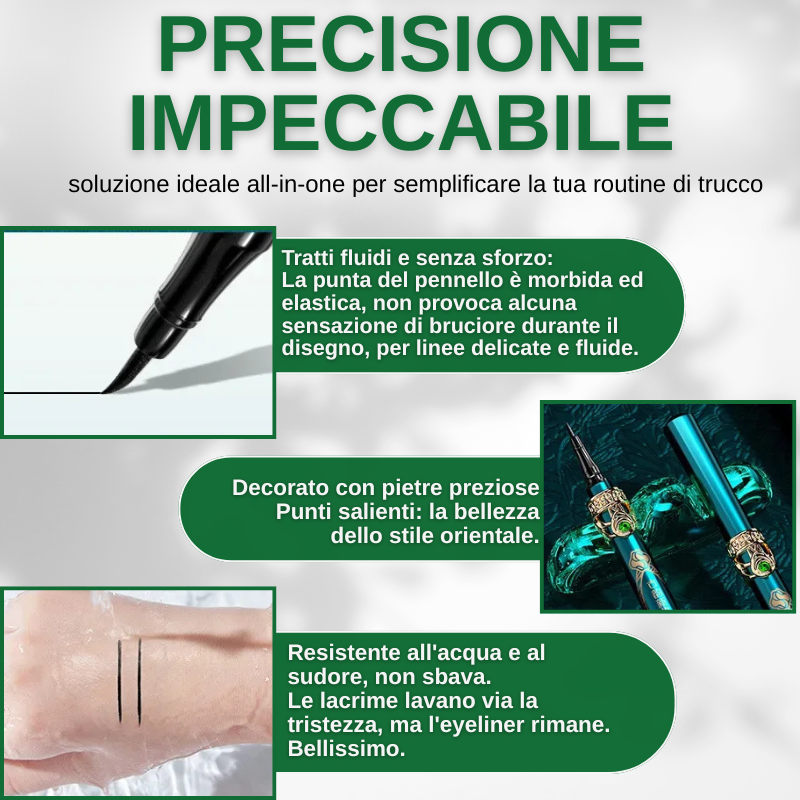 Set trucco da 5 pezzi: 4 rossetti e eyeliner