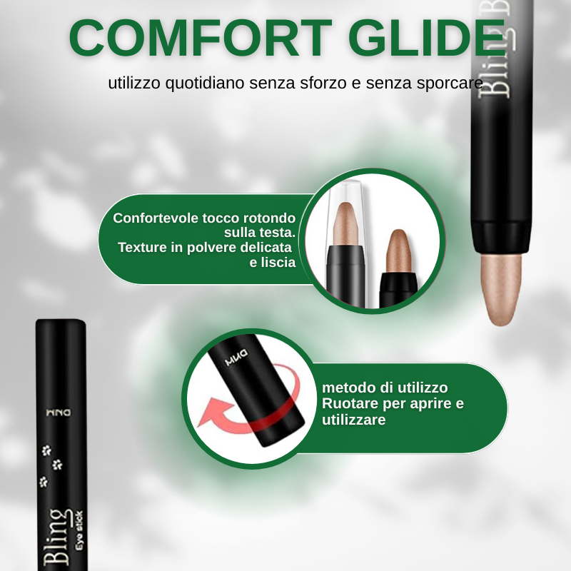 Matita eyeliner glitterata, matita ombretto impermeabile