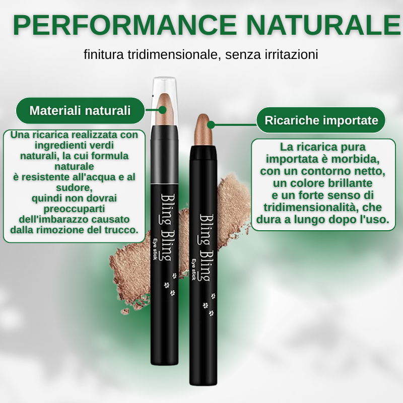 Matita eyeliner glitterata, matita ombretto impermeabile