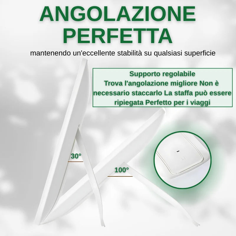 Specchio per il trucco a LED con interruttore dimmer touch