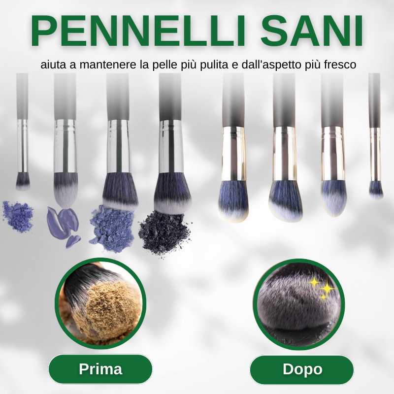 Pulitore elettrico per pennelli da trucco