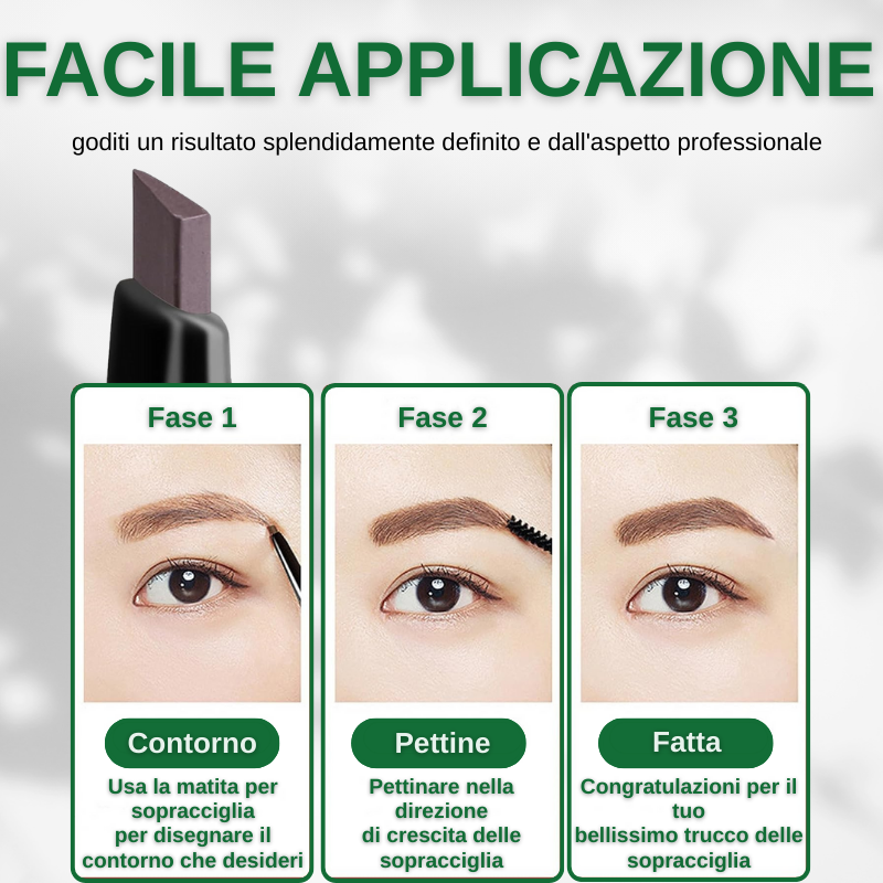 Matita per sopracciglia a doppia punta