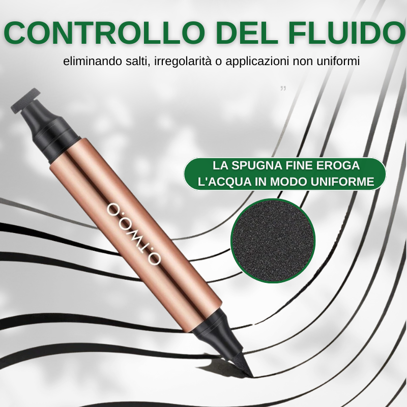 Eyeliner impermeabile a doppia punta ad asciugatura rapida