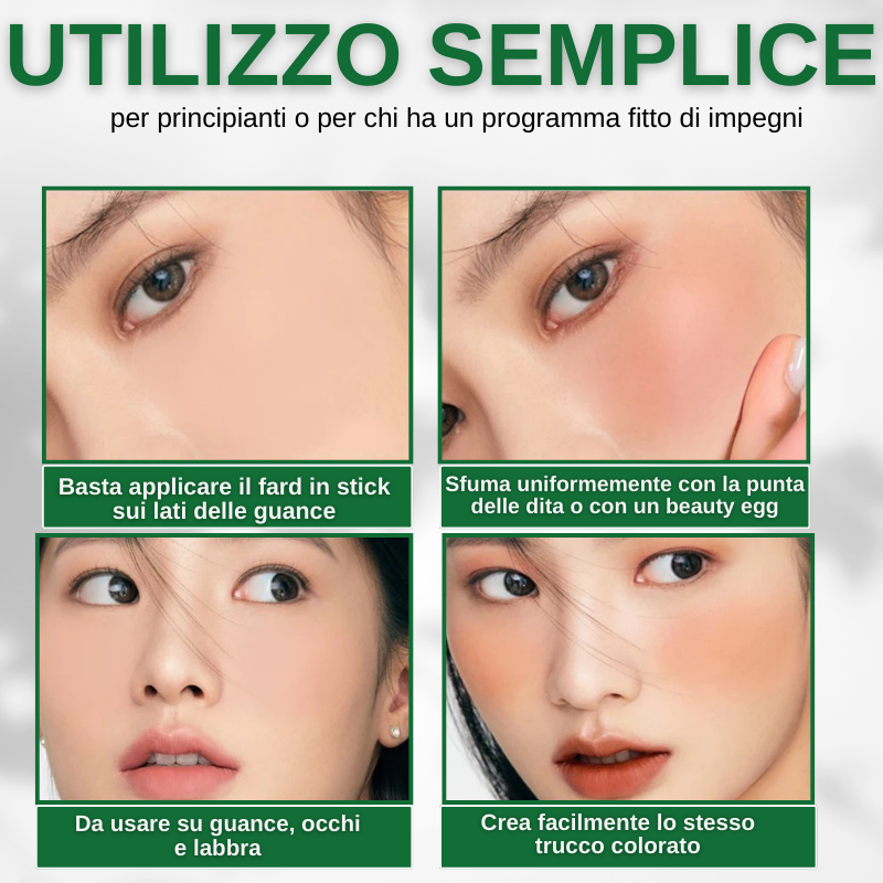 Rossetto Blush Stick 3 in 1 Tinta Occhi